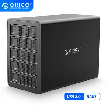 ORICO 35 Serija Enterprise HDD Docking Station 80TB Su 150W Built-in Galia Dual Chip Kietasis Diskas Atveju, 2.5 3.5