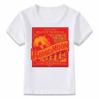 Vaikiški Drabužiai Marškinėliai Kraujo Mėnulis Hyrule Kvėpavimas Laukinių Zelda Vaikų marškinėliai Berniukams ir Mergaitėms Bamblys Marškinėliai Tee oal046