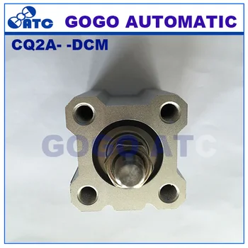 SMC tipas standartinė dvigubo veikimo guminis bamperis vieno strypo galo vyrų sriegis CQ2A16-10DCM aliuminio pneumatinės kompaktiškas cilindras