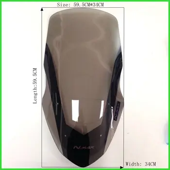 Populiarus Modifikuotų Motociklo aukštojo 20cm plastiko priekinio stiklo priekinio, galinio stiklo vėjo ekranas vėjo deflektoriai už nmax155 nmax 150 2017 2018