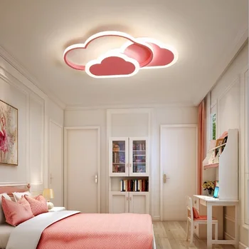 Nauja vaikų kambario lempa, led Šiaurės miegamojo lubų lempa kūrybos animacinių filmų berniukas ir mergaitė kambario lempa lempos debesis