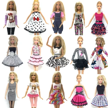 NK Naujausias 5 Vnt Lėlės Super Modelio Suknelė Graži Apranga, Mados Drabužiai, Laisvalaikio Drabužiai Barbie Lėlės Reikmenys, Žaislai, JJ