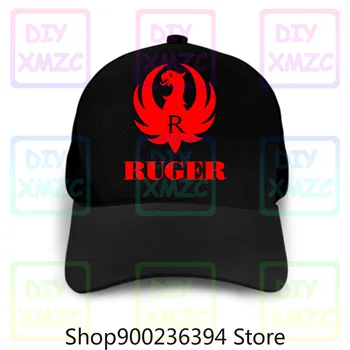 Raudona Ruger Logotipas Beisbolo Kepuraitę Skrybėlės Juokingi Gimtadienio Medvilnės Skrybėlės Derliaus Dovana Vyrams Moterims