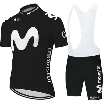 2020 naujos Team Movistar dviračių džersis vyrų maillot ciclismo Vasaros Dviračių Džersis Nustatyti Dviratį Dviračiu Dėvėti ropa de hombre, 2020 m.