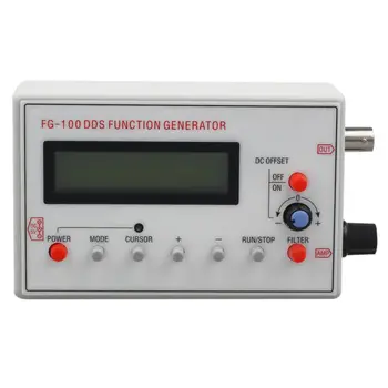 FG-100 DDS Funkcija Signalo Generatoriaus Dažnio Matuoklis, 1Hz - 500KHz