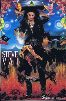 Plakatas Steve ' O Vai Gitara Žaisti Aistra Ir Karo Aukštos Kokybės Paveikslų Tapyba 12 24 36 47 Cm