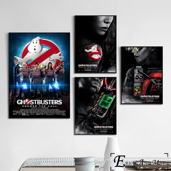 Ghostbusters Filmą Senovinių Plakatų ir grafikos Sienos meno Dekoratyvinis Nuotrauką Drobė, Tapyba Už Kambarį Namų Dekoro Neįrėminti