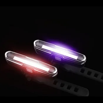 Karšta! USB Įkrovimo Priekiniai Galiniai Dviračių Šviesos diodų (LED) Dviračių užpakalinis žibintas Dviračių Lempos COB šviesos 500 mha baterija