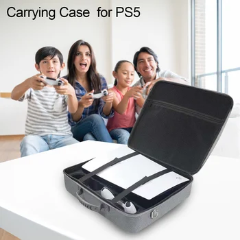 Naujas lagaminas, Nešiojamas Vandeniui atsparus kelioninis Krepšys Tinka PS5 Modeliai anti-įbrėžimams atsparus smūgiams pilka Saugojimo Krepšys PS5 Dropshipping