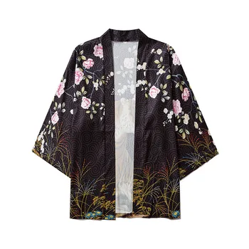 Pavasarį, Rudenį, Japonijos Tradicinių Haori Samurajus Rytų Yukata Drabužių кимоно японский стиль Aukštos kokybės Kasdien Street Wear