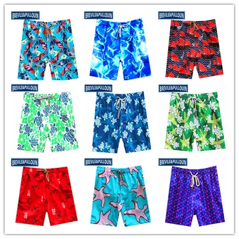 2020 Prekės Brevile pullquin Paplūdimio Boardshorts Vyrų Vėžlius, maudymosi Kostiumėliai, Riedlentė Porų Sportiniai Riedlentė Mens Havajų Šortai