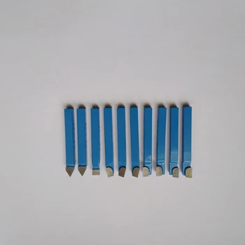 10vnt Mėlyna Karbido Tekinimo Įrankis Bitų 1/4Inch Metalo Patarimas Nulenkti Cutter Nustatyti Cnc Tools