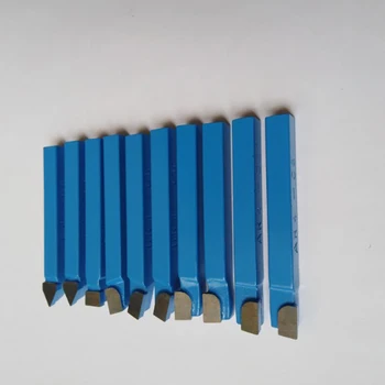 10vnt Mėlyna Karbido Tekinimo Įrankis Bitų 1/4Inch Metalo Patarimas Nulenkti Cutter Nustatyti Cnc Tools