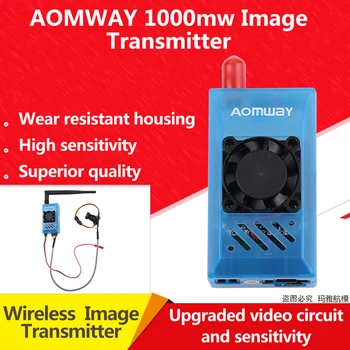 Aomway FPV 5.8 Ghz 1000mW 1W 48CH AV Audio Video Siųstuvas ir Imtuvas su DVR Diktofono funkcija