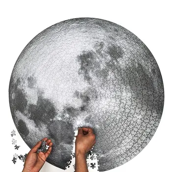 1000 Vienetų Apvalus Mėnulis Įspūdį Didelės Pilnaties Dėlionės Išskleidimo Žaidimas Žaislai Švietimo Įrankis