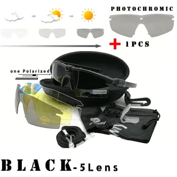 Lauko Photochromic akiniai nuo saulės 3.0 Balistinių Poliarizuoti akiniai Apsaugos Taktinis karo akinius dažasvydis fotografavimo gafas