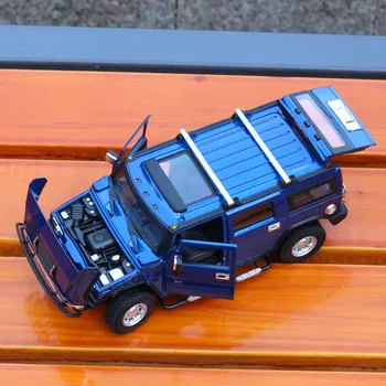 Cool, lieto Modelio Automobilių 1:24 masto automobilių de carros metaliniai žaislai vaikams/ kids1:24 Hummer H2 VISUREIGIS mkd52