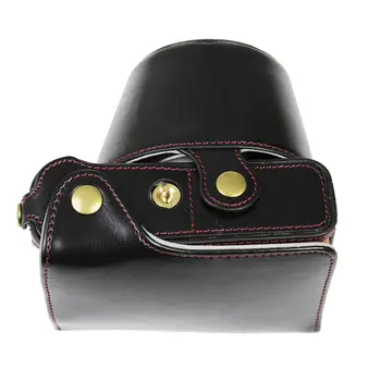 Viso kūno Tiksliai Tinka PU odos skaitmeninio fotoaparato krepšys krepšys dangtelis su diržu, Fuji fujifilm XA7 X-A7 15-45mm lęšių
