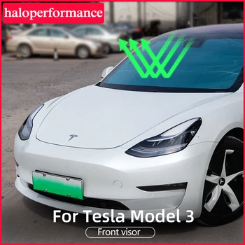Model3 skėtį nuo saulės pagal Užsakymą, Tinka Tesla Model 3 Priedai 2020 Automobilių Liukas Aklas Spalvinimas Net Priekinis stiklas tesla model tris