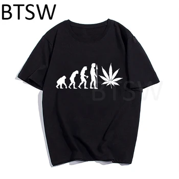 Piktžolių T-Shirt Raida Mens Juokinga, Kanapių, Marihuanos Vyrų Mados Black Marškinėliai Atsitiktinis Dizainas, Stalviršiai, Trišakiai Streetwear