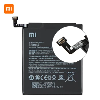 Xiao mi Originalus BN31 3080mAh Baterija Xiaomi Mi 5X Mi5X Redmi Pastaba 5A / Pro Mi A1 Redmi Y1 Lite S2 BN31 Baterijas +Įrankiai