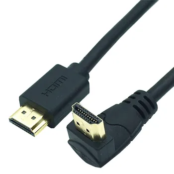 4K*2K 60HZ 2.0 HDMI kabelis 90 laipsnių Žemyn & Up & Kairėje ir Dešinėje kampu, HDMI kabelis, 2.0 3M 1,5 M 1M 3D palaikoma Iki 3840X2160/60HZ
