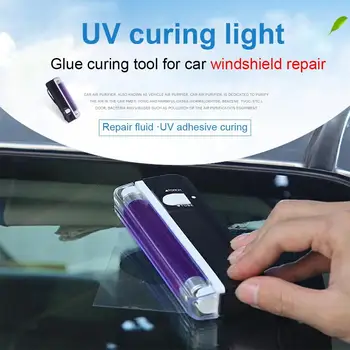 1Pc Automobilio Langą Dervos Išgydyti UV Lempa Automobilių stiklų Remonto Įrankiai, Stiklo Plėvelė Kietinimo Lempos Ultravioletinių spindulių Detektorius
