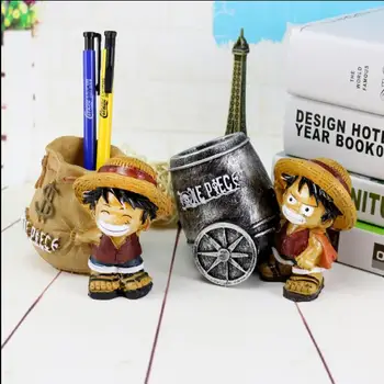 Japonijos Anime Dervos Amatų Luffy Office Pen Turėtojai Stalo Pieštuką Puodą Turėtojas Dovana Draugui, Vaikams, Namų Dekoravimo Reikmenys E479
