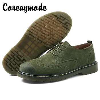 Careaymade-Naujas Mados mažas Martin batai gryna spalva apvalios galvos patogus, kvėpuojantis British anti kailio laisvalaikio bateliai