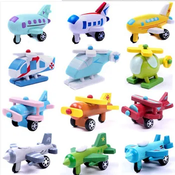 12pcs vaikams, mediniai transporto priemonės, žaislai/ Vaikai, kūdikis, medinės traukiniu ir lėktuvu motorinių transporto modelis žaislai, nemokamas pristatymas
