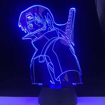 ITACHI ANBU LED ANIME LEMPOS NARUTO Pav naktinė lempa Akrilo 3d Lempa Vaikas Miegamojo Puošimas Anime Šviesos Dropshipping