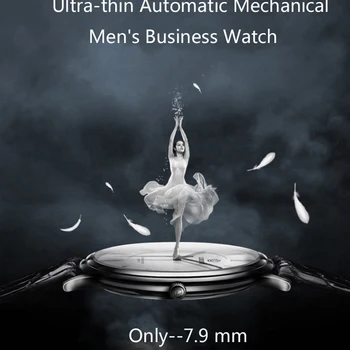 Šveicarija Top Brand LOBINNI Žiūrėti Vyrų Ultra-Plonas Mechaninė Automatinė Judėjimo vyriški Laikrodžiai Sapphire atsparus Vandeniui Laikrodis L13016