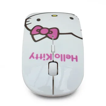 Ultra-plonas Tylus Belaidės Pelės Mielas Hello-Kitty Pelė Optinė USB Biuras Pelės Grožio Modelis 1200DPI Pelės Nešiojamąjį kompiuterį 