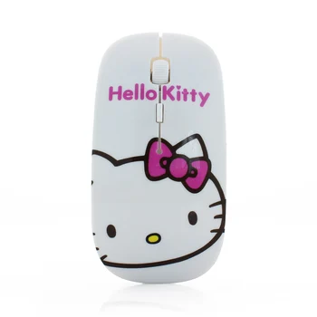 Ultra-plonas Tylus Belaidės Pelės Mielas Hello-Kitty Pelė Optinė USB Biuras Pelės Grožio Modelis 1200DPI Pelės Nešiojamąjį kompiuterį 