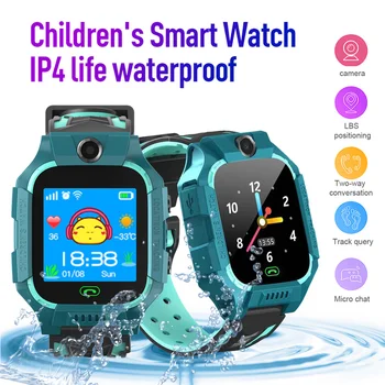 Vaikai Smart Žiūrėti IP4 Vandeniui Smart Žiūrėti Jutiklinis Ekranas SOS Telefono Ryšio Prietaiso Vietą Tracker Anti-Lost Childs Smartwatch