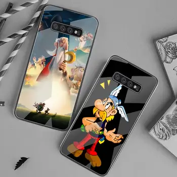 Asteriksas ir Obeliksas Telefono dėklas Grūdintas Stiklas Samsung S20 Plius S7 S8 S9 S10 Plus Pastaba 8 9 10 Plius