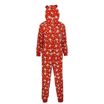 Kalėdos Šeimos Atitikimo komplektus Žiemą Šilta Kalėdų Gobtuvu Pižama Sleepwear Baltiniai ilgomis rankovėmis, O-kaklo Santa Claus modelis