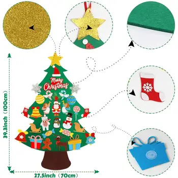 Dirbtinės Kalėdų Eglutės PASIDARYK pats Jaučiau, Medžio Žaislas Kalėdų Kamuoliukus Naujųjų Metų Dekoracija Kalėdų Stalo Dekoravimui Runner Dangtis