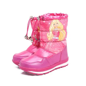 Vaikai batai Mergaitėms boots Sniego batai nauji 2020 m. vaikų didelis medvilnės batai žiemą Ankel-aukštas atsparumas vandeniui princesė pliušinis šiltas batai