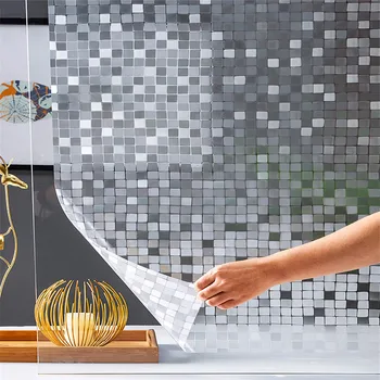 Mozaikos statinio klijai-nemokamai stiklo plėvelė trimatis izoliacinės plėvelės matinė vonios kambarį, stumdomosios durys lango lipdukas