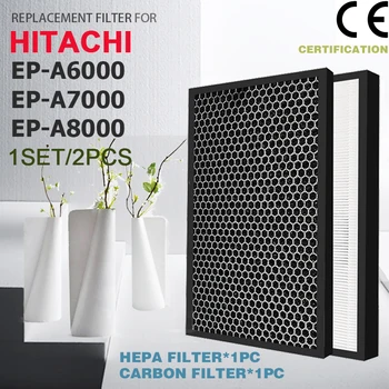 Pakeisti Hitachi oro valytuvas EP-A6000 EP-A7000 EP-A8000 EP-M7200C Hepa & Anglies Filtrai