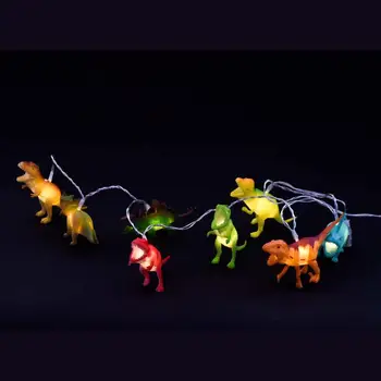 Hoolight String Žibintai su Ryškiai Dinozaurai Realistiškas Ieškote Dinozaurai Šviesos 8LEDS Vaikams Dovanų Plastiko Žaislas Super Įdomus Dino Li