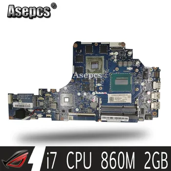 HD FRU:5B20G57047 Lenovo Ideapad Y50-70 Nešiojamas Plokštė ZIVY2 LA-B111P SR1PX I7-4710HQ HM87 860M 2GB Išbandyti