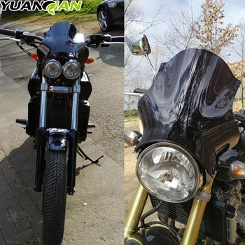 Už Yamaha V-Max 1200 Motociklų ABS Juoda priekinio Stiklo, Priekinio stiklo Honda CB400 CB600 CB750 CB900 CB919 CB250 Hornet Visus Metus