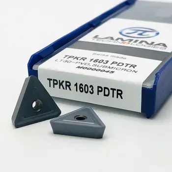 TPKR1603 TPKR 1603 PDTR 30 kietųjų lydinių ašmenimis PVD dengtos išorės tekinimo įrankis CNC apdirbimo ašmenys iš nerūdijančio plieno, ketaus