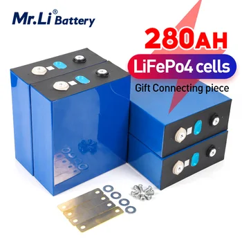 Ponas Li 3.2 V 280Ah lifepo4 Baterija Ląstelių prizminis Ličio Geležies Fosfato 12V 24v 48v 280Ah baterijos, Saulės ES MUMS TAX FREE