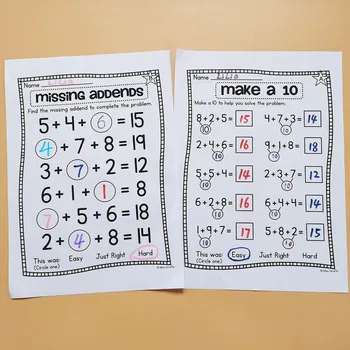 Darželio Matematikos, Matematinės to, Pridedant 3 Numeriai Lapus mokytis anglų kalbos Praktikos Knyga Vaikams Darbaknygę, Mokymosi Žaislai